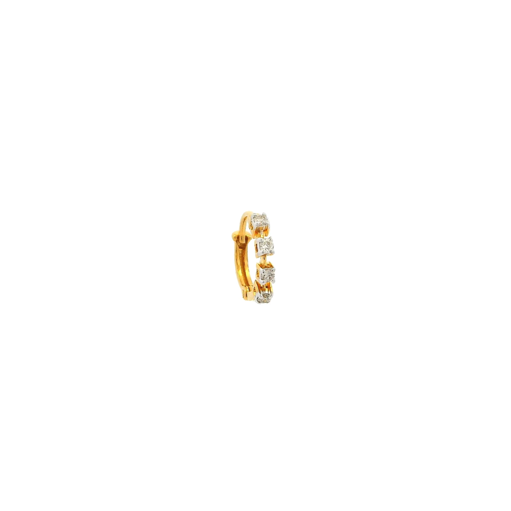 18ct Diamond Nose Ring – Premium Gold Nose Pin for Women - Image 4