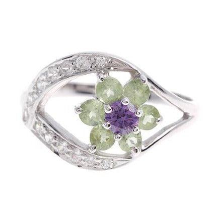 18ct White Gold Cubic Zirconia Dress Ring (LR-3850) - Image 3