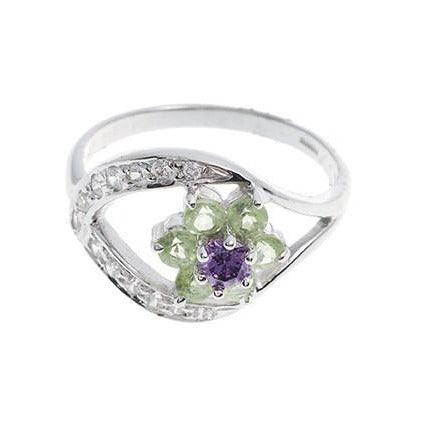 18ct White Gold Cubic Zirconia Dress Ring (LR-3850) - Image 4