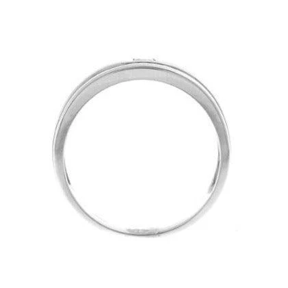 18ct White Gold Cubic Zirconia Gent's Ring GR-2565 - Image 5