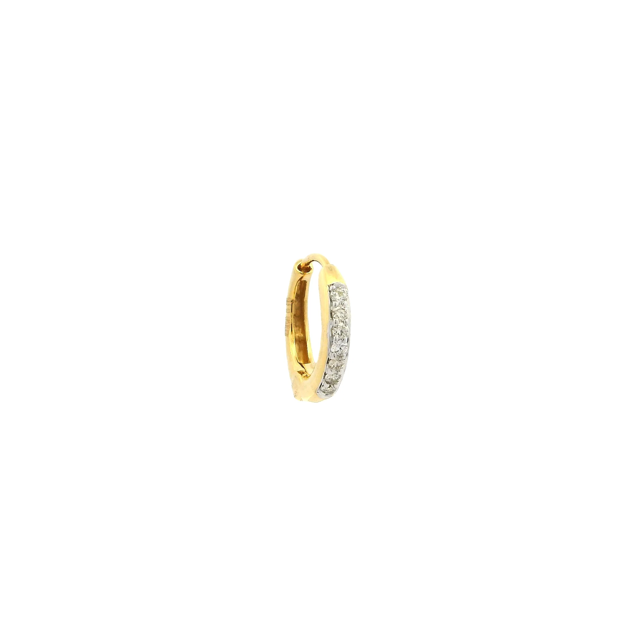 18ct Gold Diamond Nose Ring – Elegant & Minimalist Nose Stud for Daily Wear - Image 3
