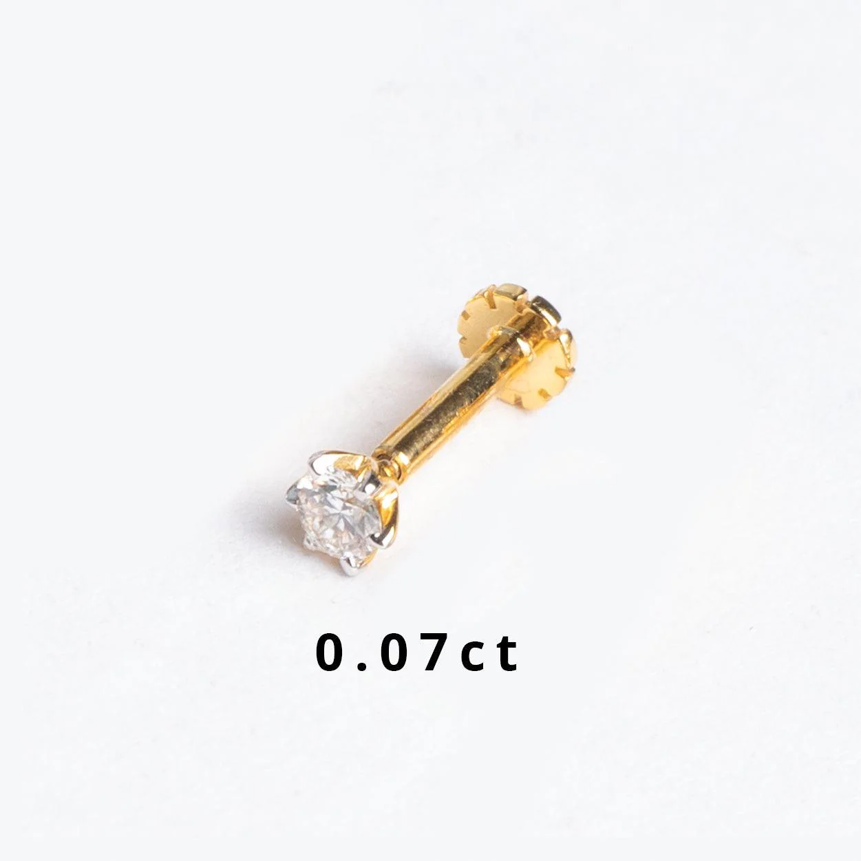 18ct Gold Diamond Screw Back Nose Stud (0.01ct - 0.10ct) - Image 18