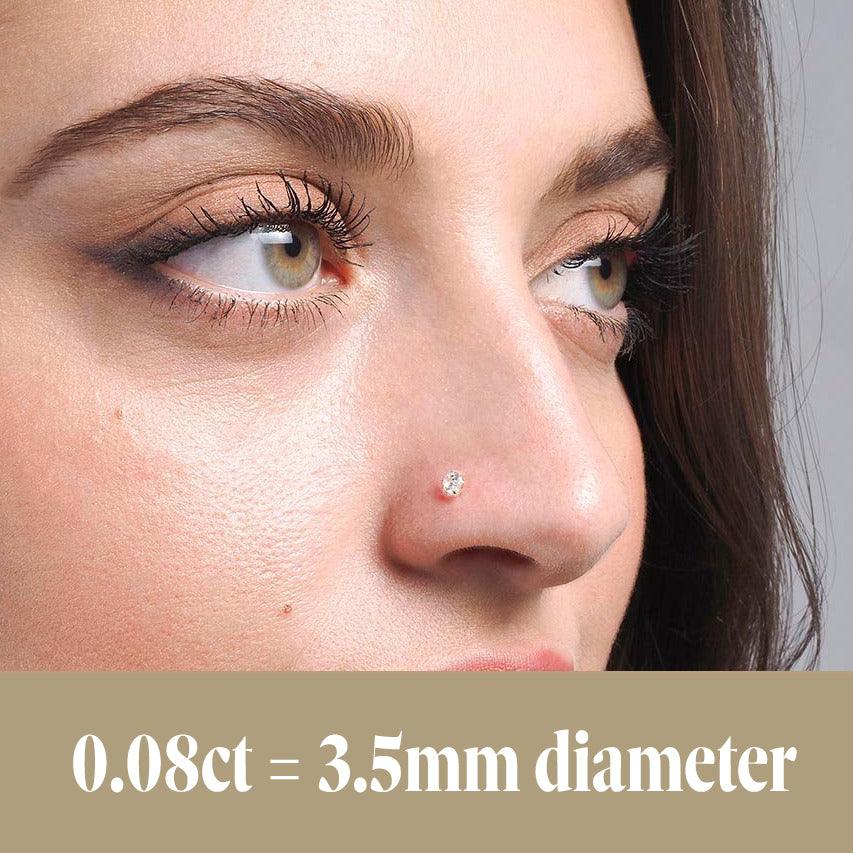 18ct Gold Diamond Screw Back Nose Stud (0.01ct - 0.10ct) - Image 21