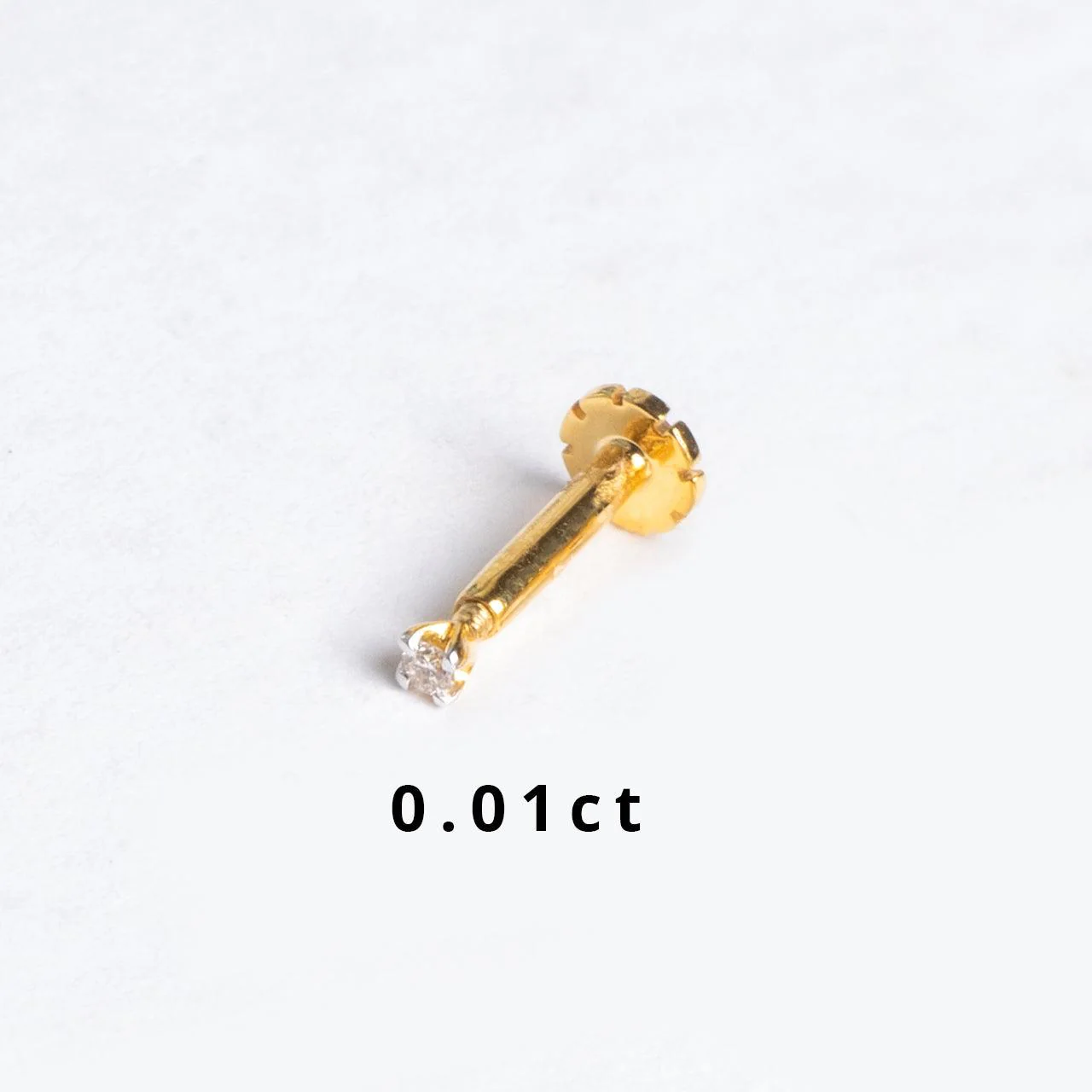 18ct Gold Diamond Screw Back Nose Stud (0.01ct - 0.10ct) - Image 7