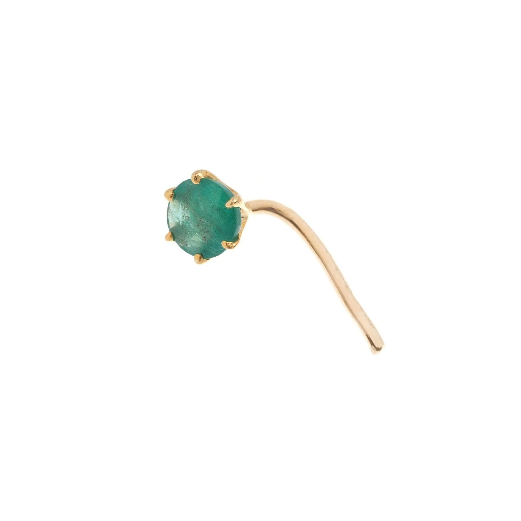 18ct Gold Emerald┋Ruby┋Sapphire L Shape Back Nose Stud (0.02ct - 0.10ct) - Image 13