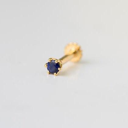 18ct Gold Emerald┋Ruby┋Sapphire Screw Back Nose Stud (0.02ct - 0.40ct) - Image 11