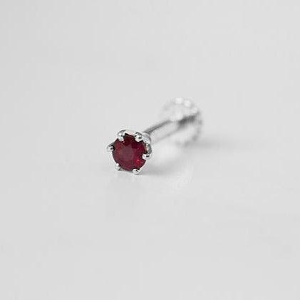 18ct Gold Emerald┋Ruby┋Sapphire Screw Back Nose Stud (0.02ct - 0.40ct) - Image 14