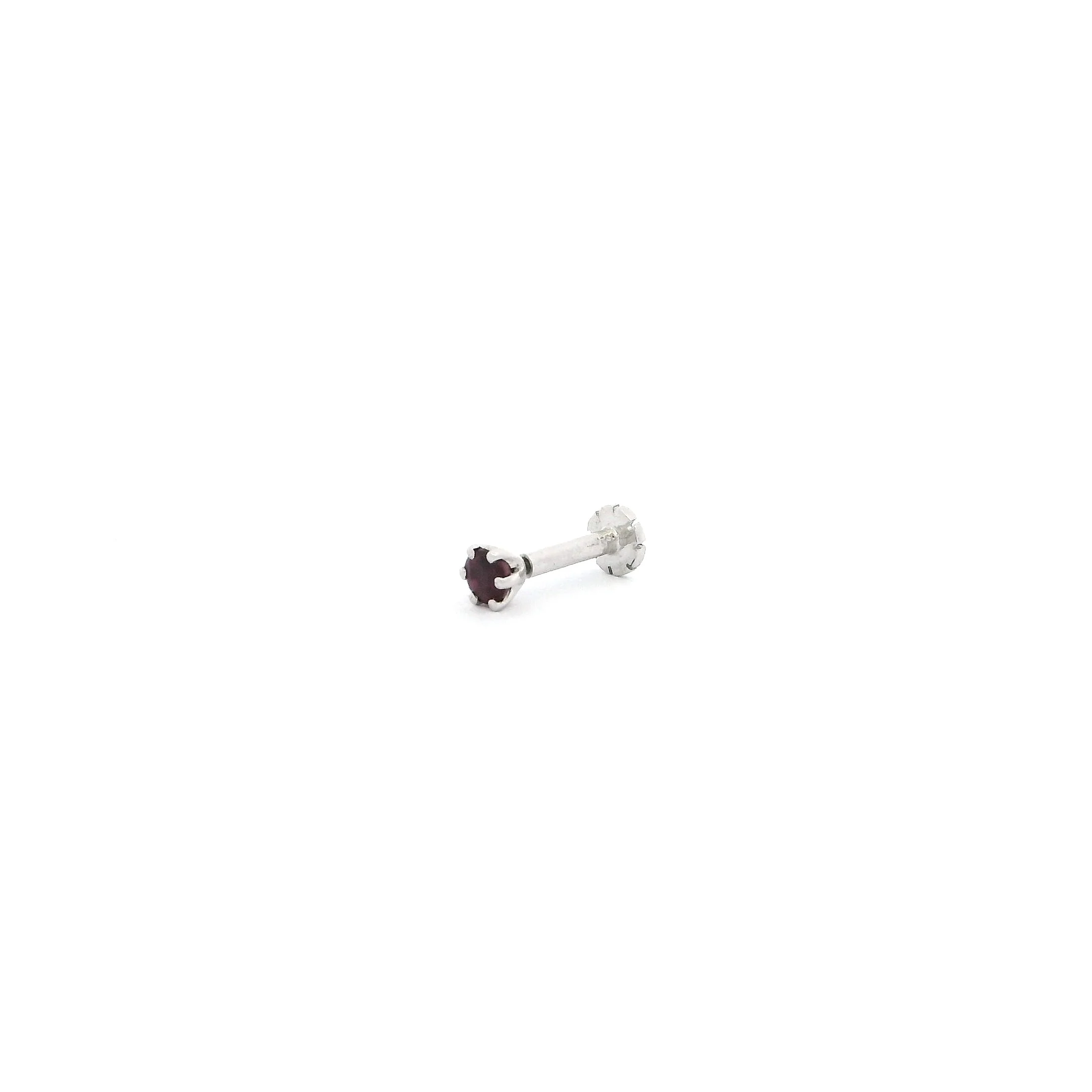 18ct Gold Emerald┋Ruby┋Sapphire Screw Back Nose Stud (0.02ct - 0.40ct) - Image 3