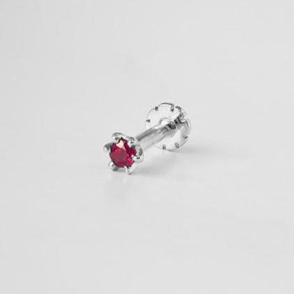 18ct Gold Emerald┋Ruby┋Sapphire Screw Back Nose Stud (0.02ct - 0.40ct) - Image 8