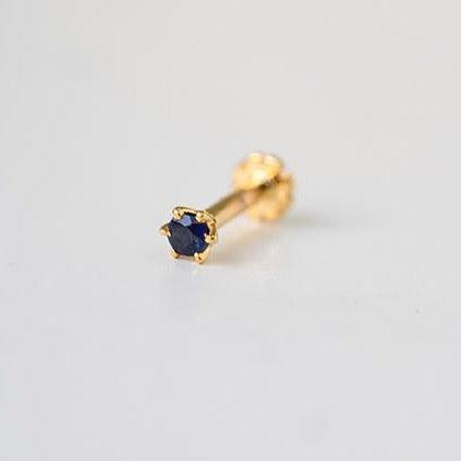 18ct Gold Emerald┋Ruby┋Sapphire Screw Back Nose Stud (0.02ct - 0.40ct) - Image 9