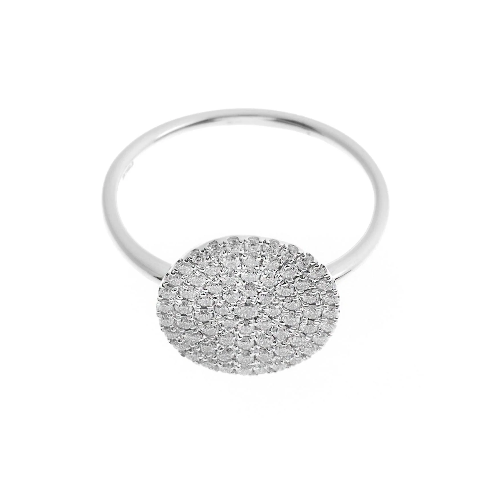 18ct White Gold Diamond Cluster Dress Ring R42753-2 - Image 4