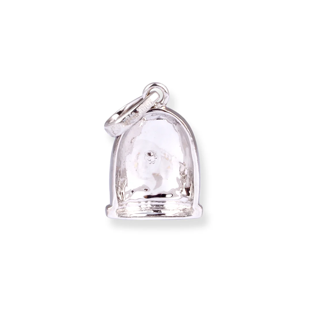 18ct White Gold Diamond Om Pendant. - Image 2