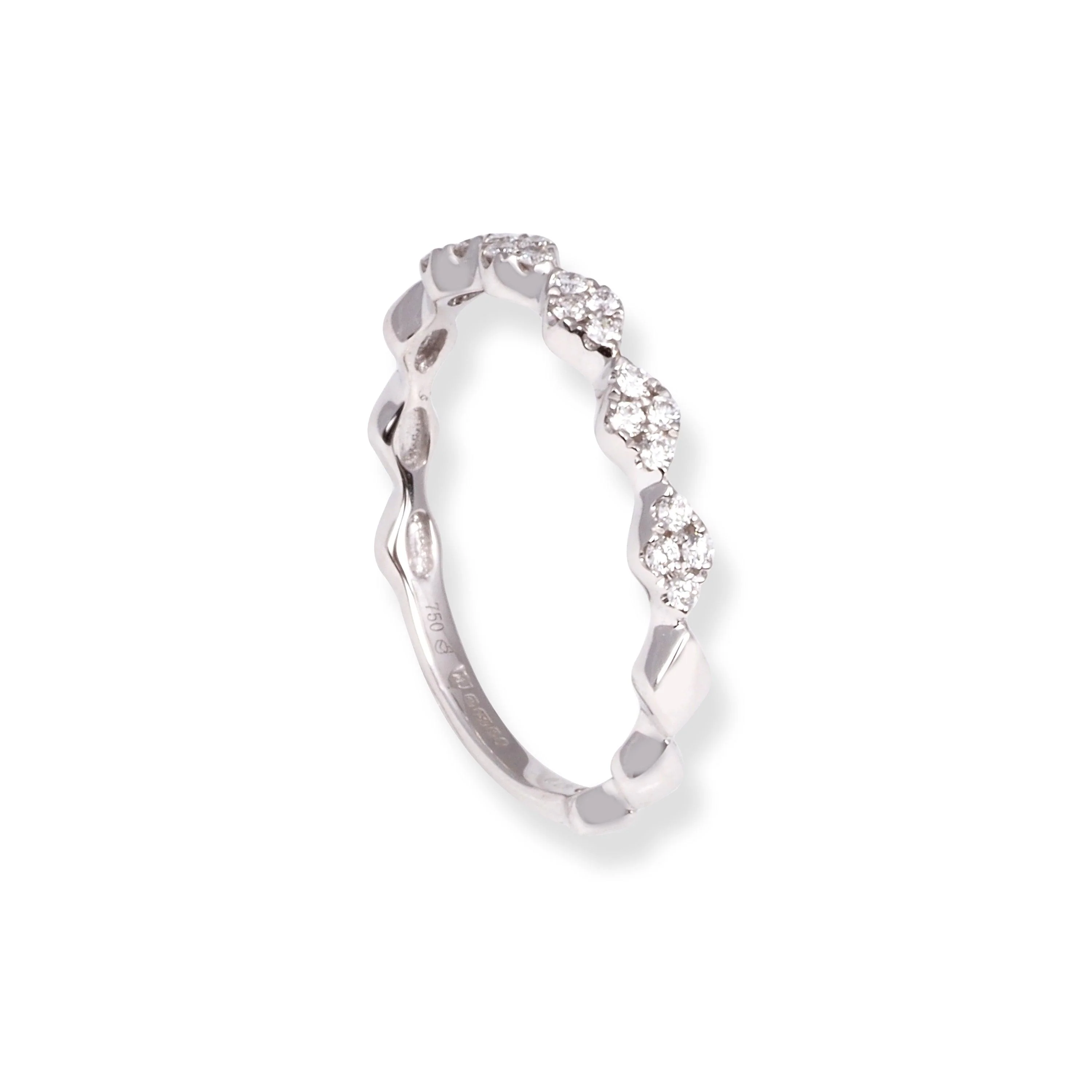 18ct White Gold Diamond Ring LR-7023 - Image 3