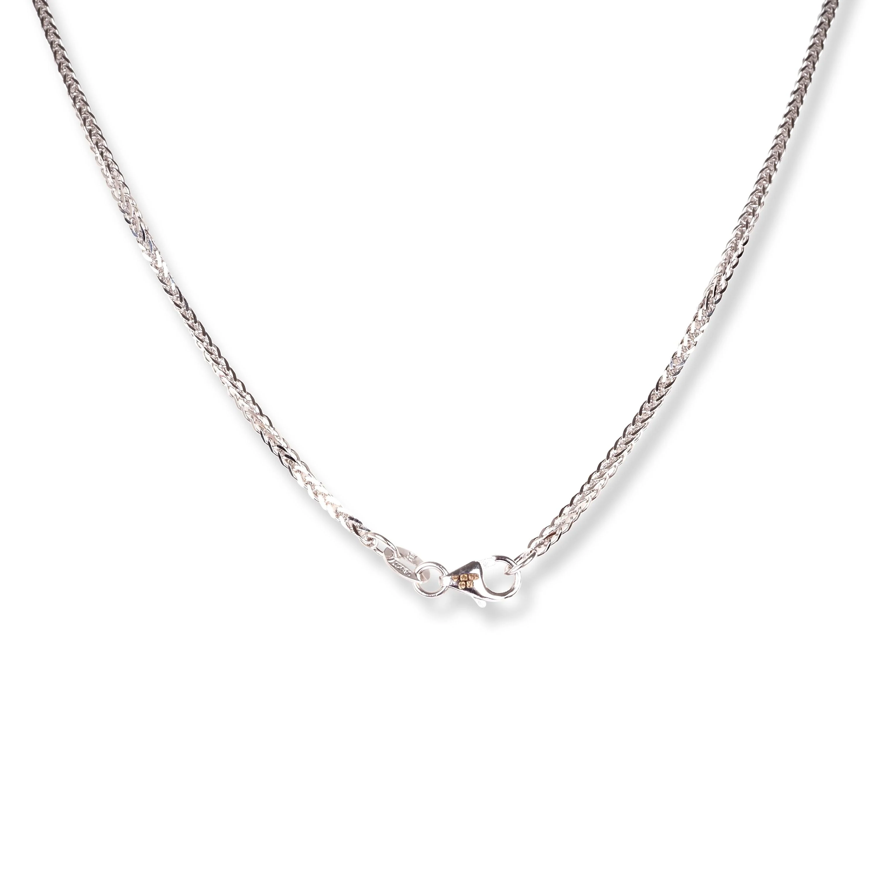 18ct White Gold Foxtail Chain with Lobster Clasp - Secure & Elegant - Image 4