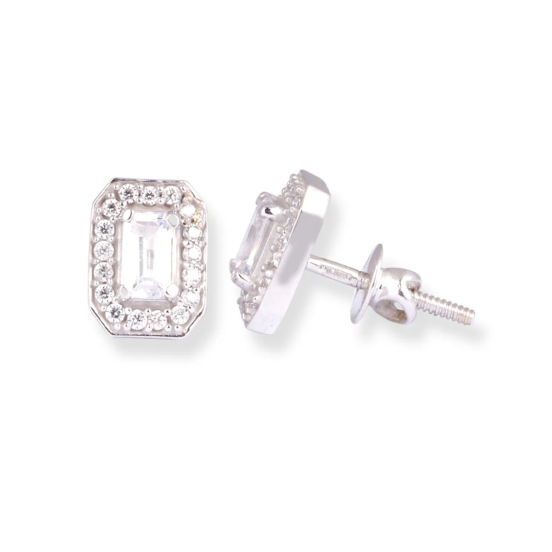 18ct White Gold Pendant suite with Cubic Zirconia Stones - Image 3