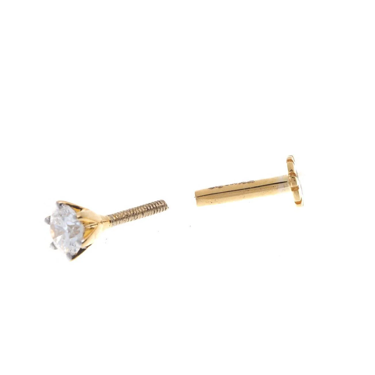 18ct Gold 0.11ct - 0.36ct Diamond Screw Back Nose Stud - Image 5