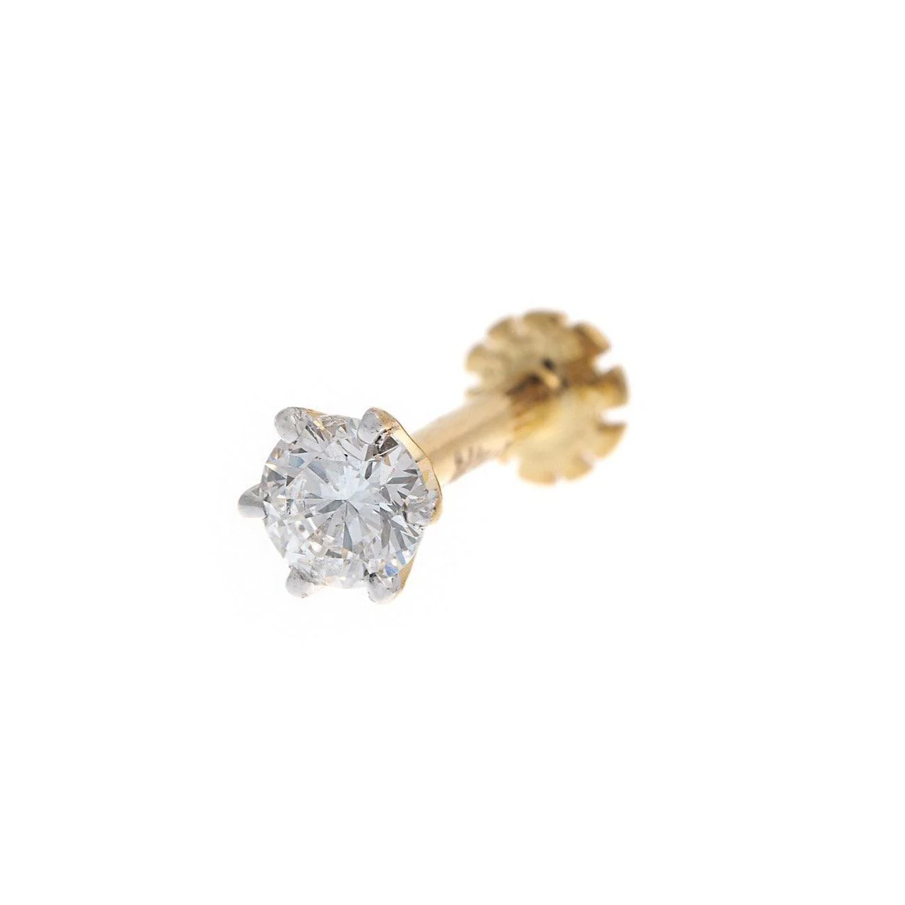 18ct Gold 0.11ct - 0.36ct Diamond Screw Back Nose Stud - Image 7