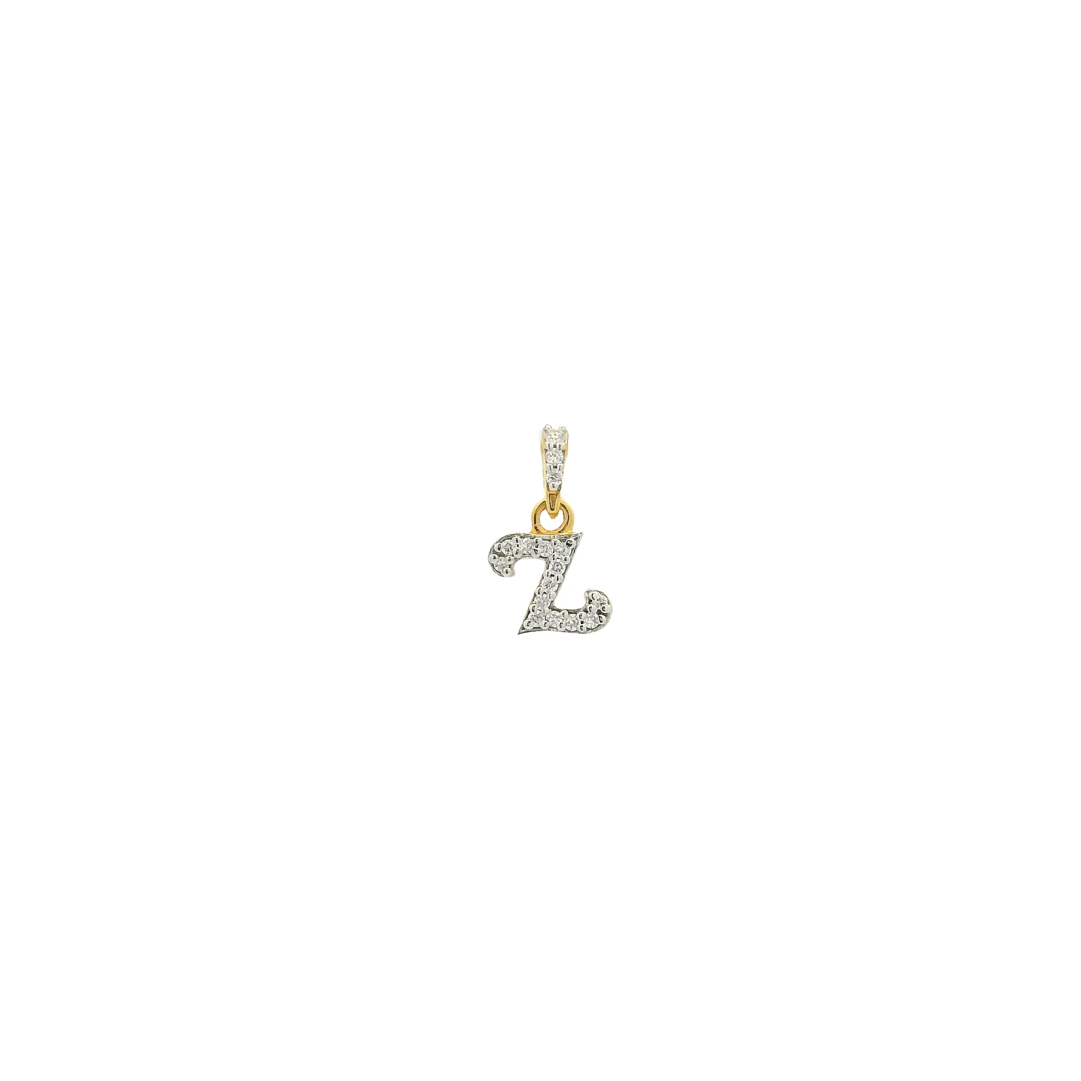 18ct Yellow Gold Diamond Letter Pendant – Stylish Personalised Initial Jewellery - Image 15