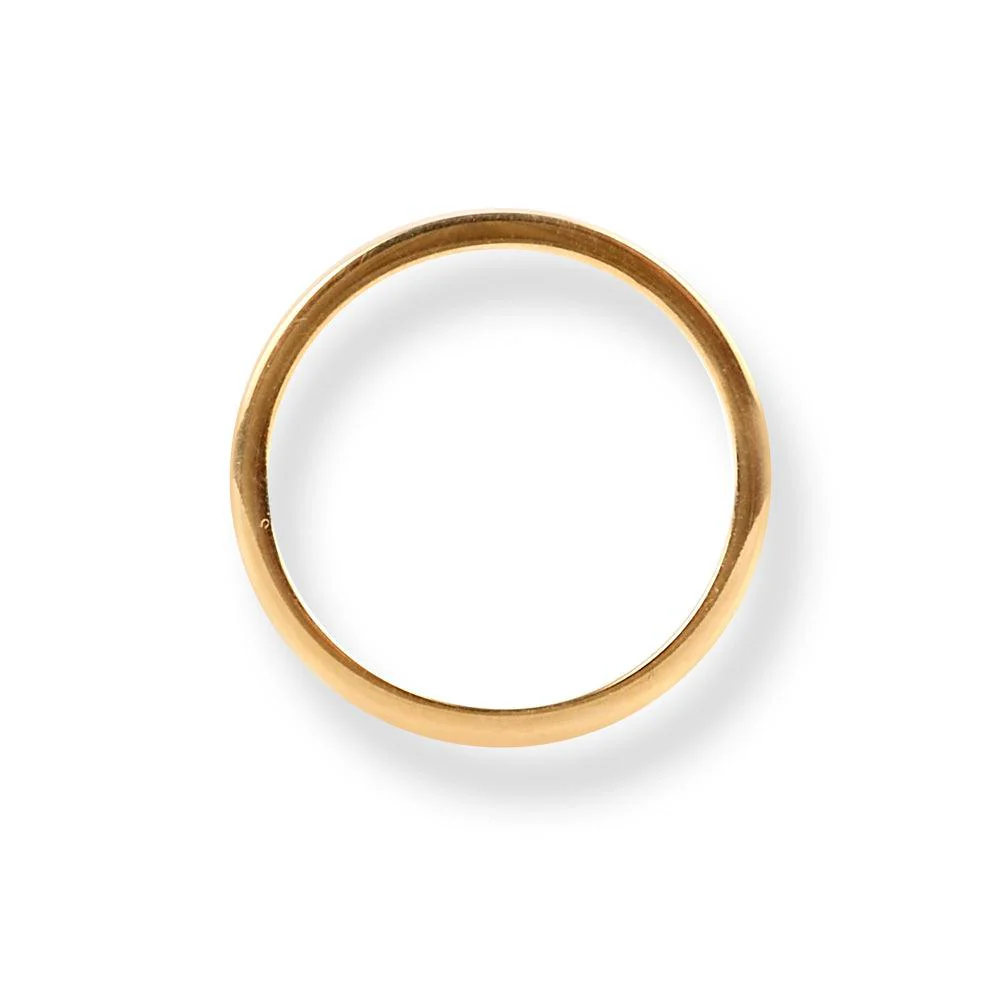 18ct Yellow Gold Flat Band LR-6649 - Image 4