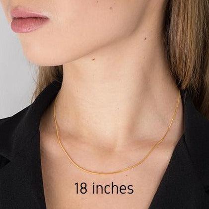 22ct Foxtail Chain – Indian Gold Necklace for Men & Women - Image 3