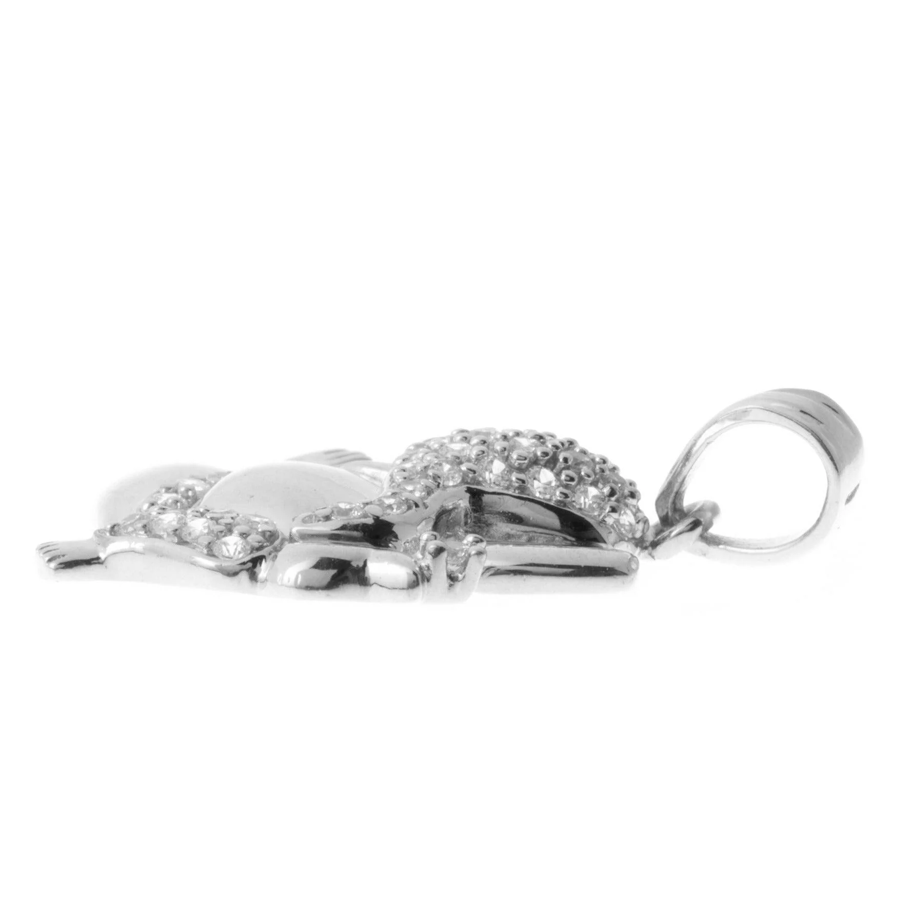 18ct / 22ct Gold Cubic Zirconia Ganesh Pendant - Gold Ganesha jewellery - Image 5