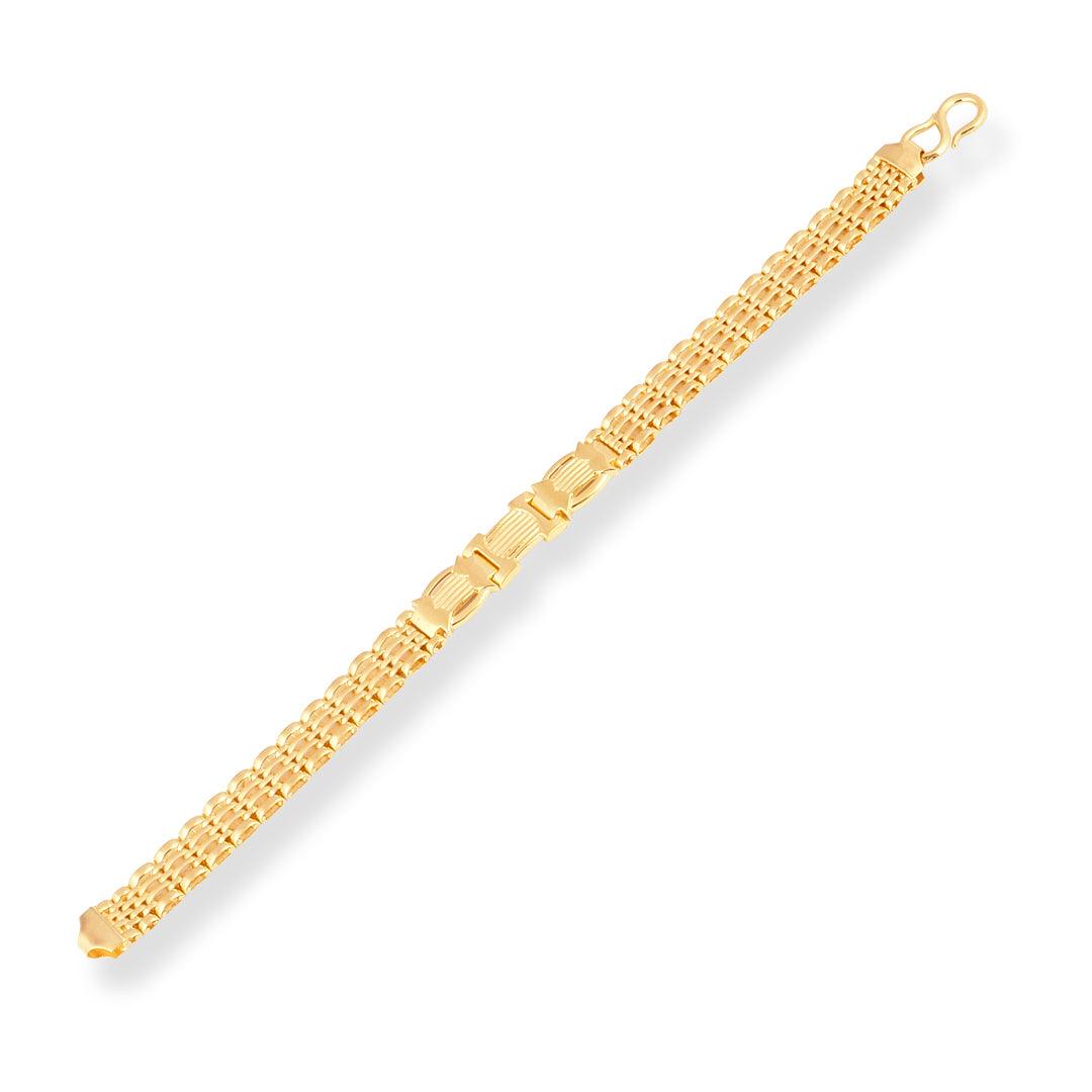 22ct Gold Gents Bracelet with S Clasp | Luxury Gold Bracelet - Image 4