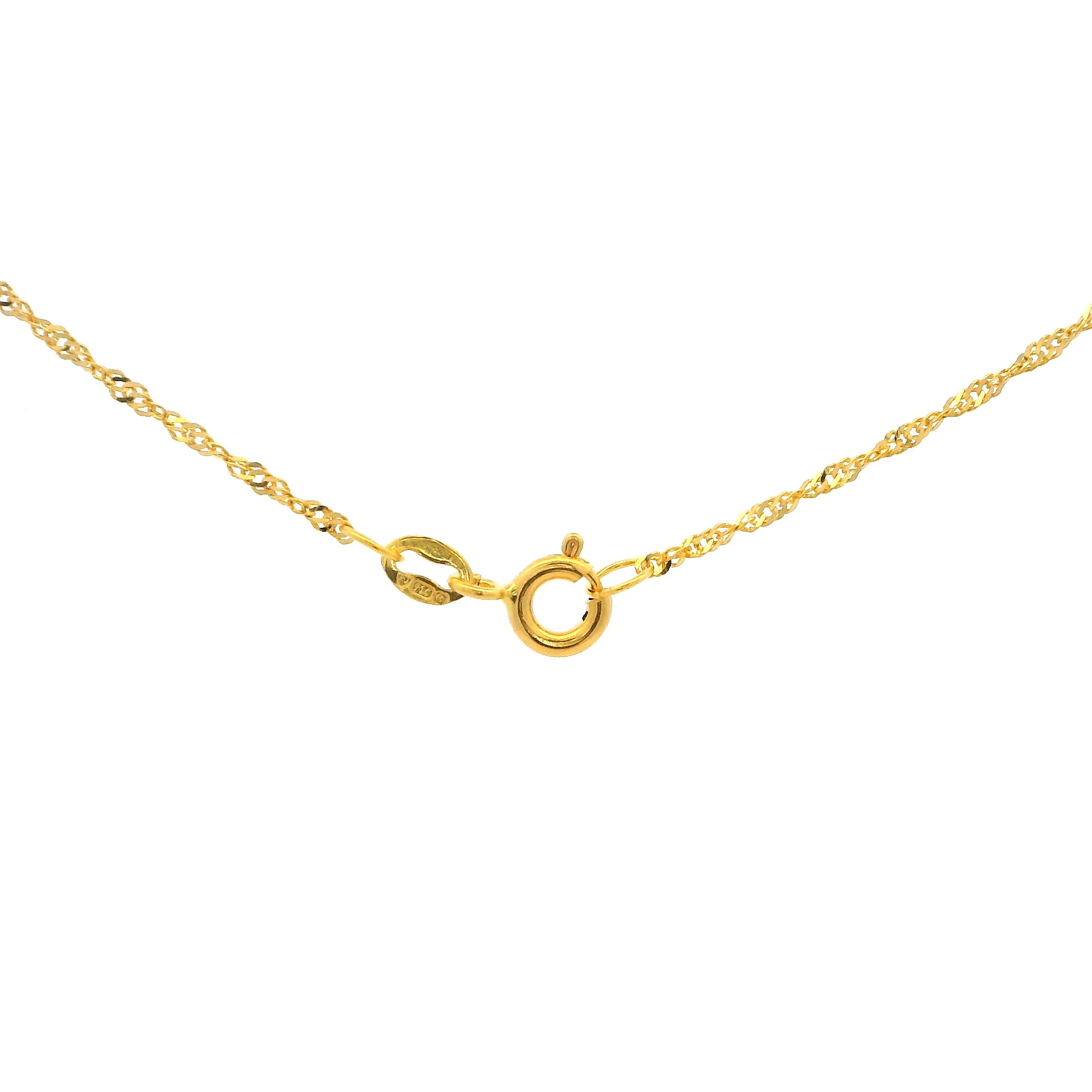 22ct Indian Gold Ripple Chain with a ring clasp - Indian Gold Chain Elegance - Image 3