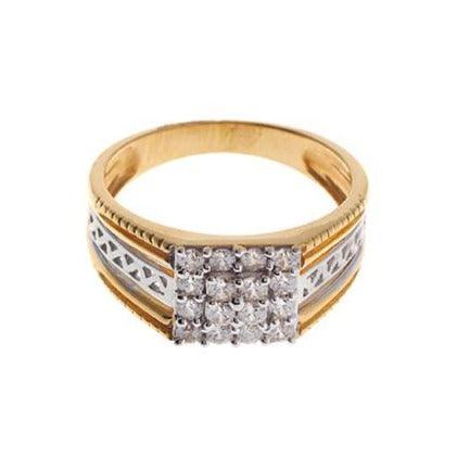 22ct Gold Cubic Zirconia Gent's Ring GR15010 - Image 4