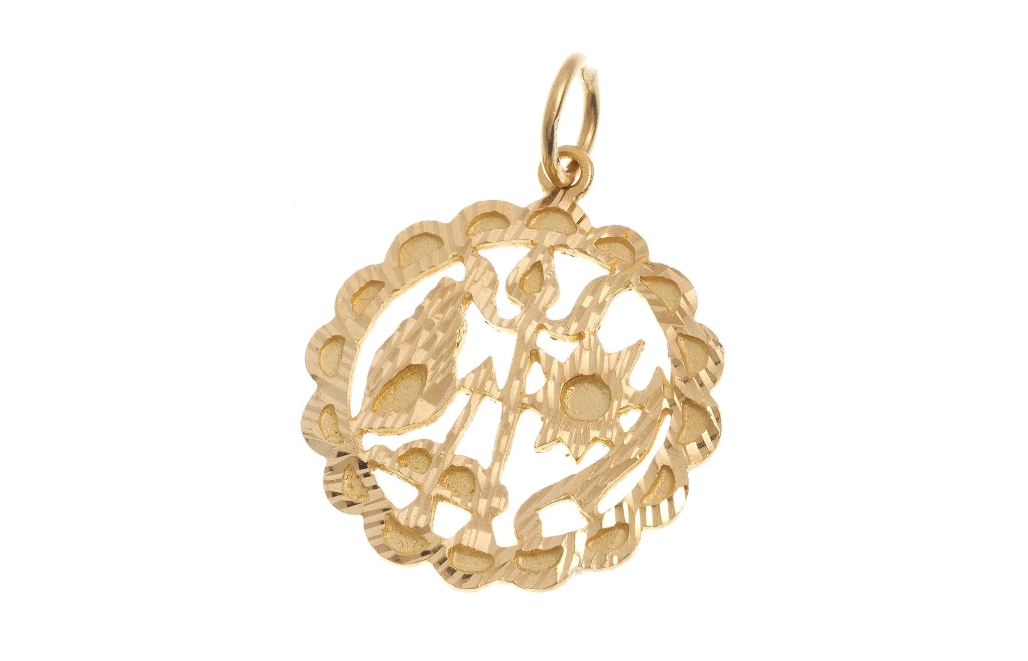 22ct Yellow Gold Five Weapon Pendant (4g) P-4996 - Image 2