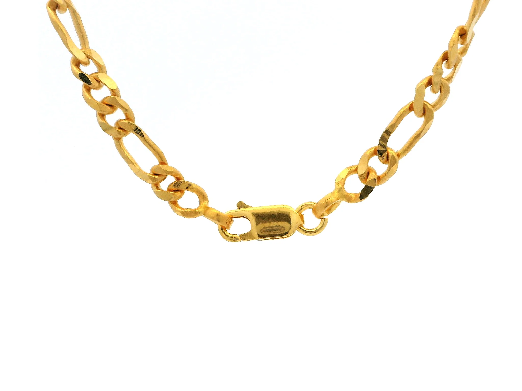 22ct Yellow Gold Figaro Chain with Lobster Clasp – Classic & Stylish Gold Necklace - Image 3