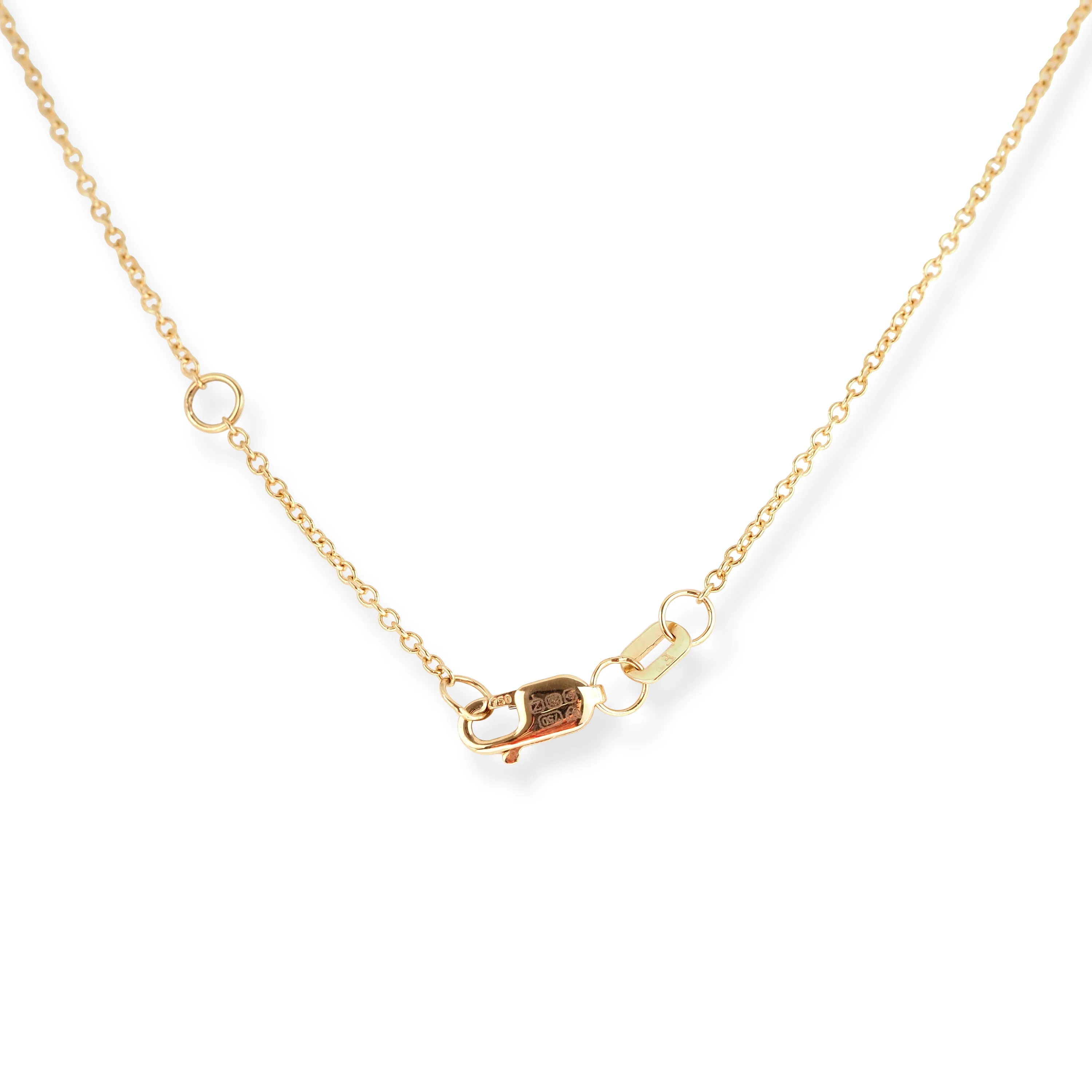Luxury 18ct Yellow Gold Diamond & Blue Sapphire Necklace and Earring Set - Image 5