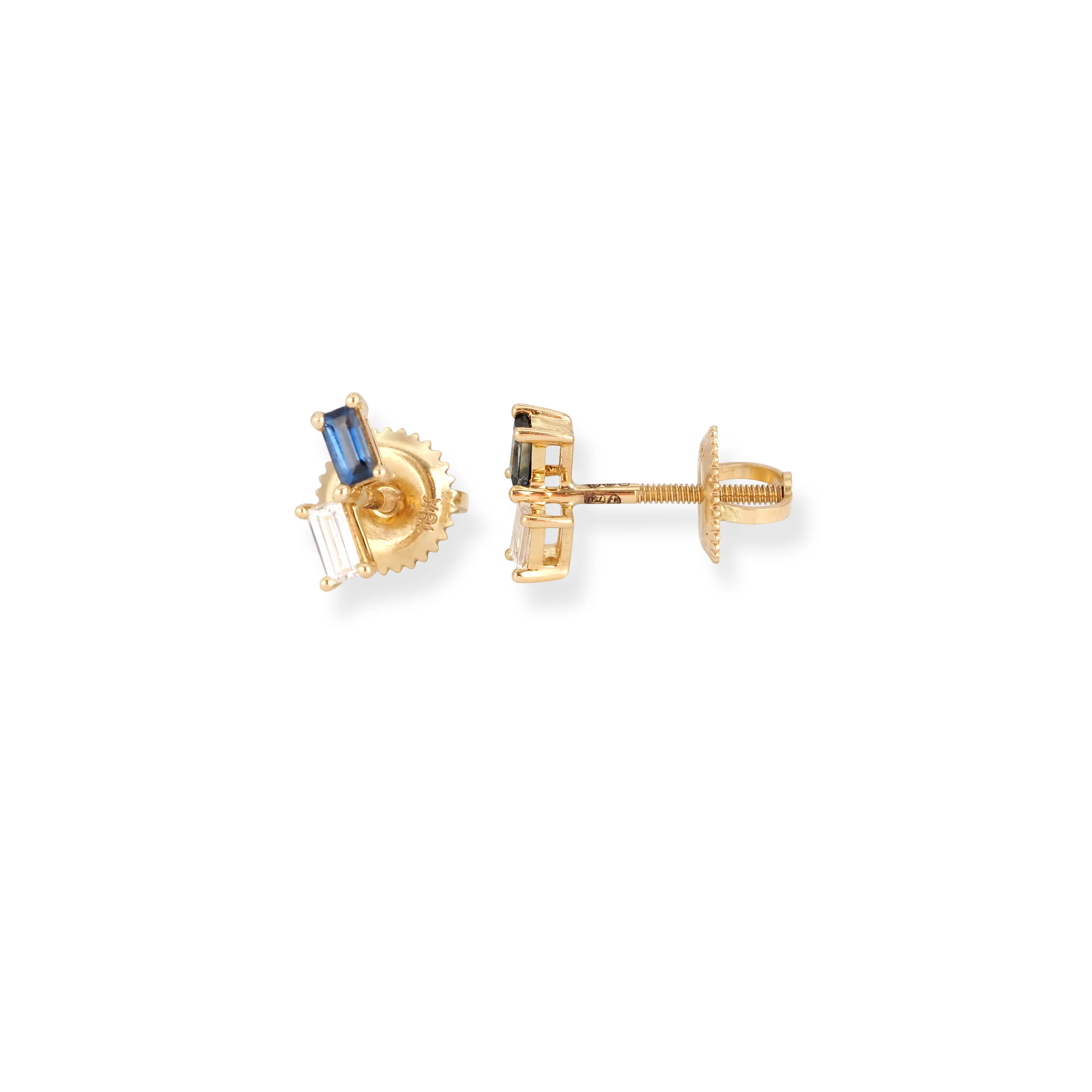 Luxury 18ct Yellow Gold Diamond & Blue Sapphire Necklace and Earring Set - Image 6