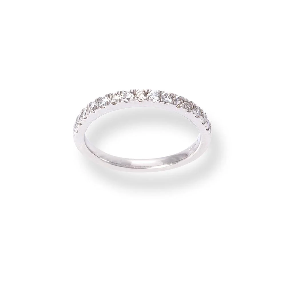 Platinum Diamond Half-Eternity Band LR-6698 - Image 3