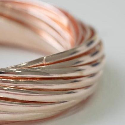 Rose Gold Plated set of Fashion Bangles - Image 4