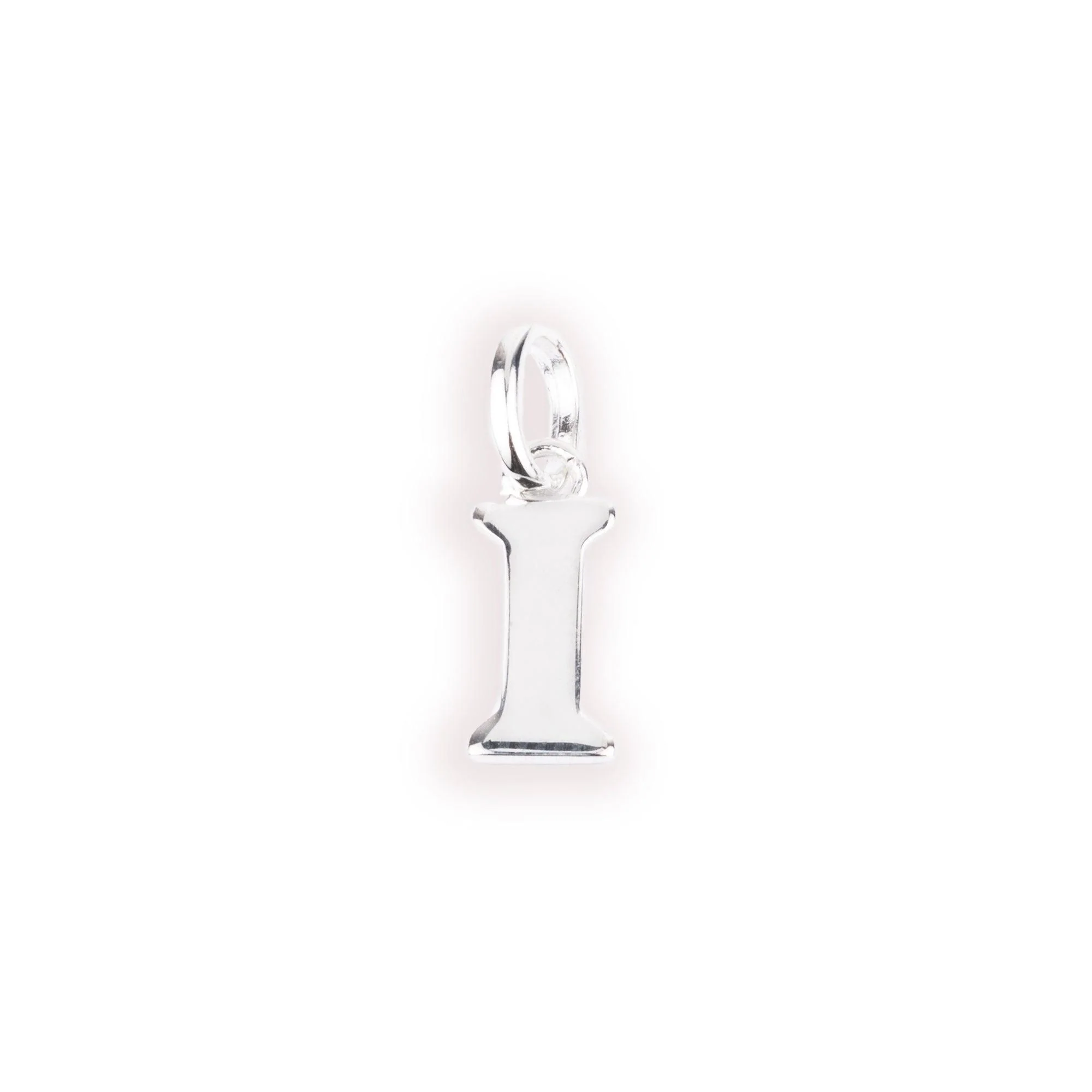 Sterling Silver 'I' Initial Pendant | Sleek Personal Charm