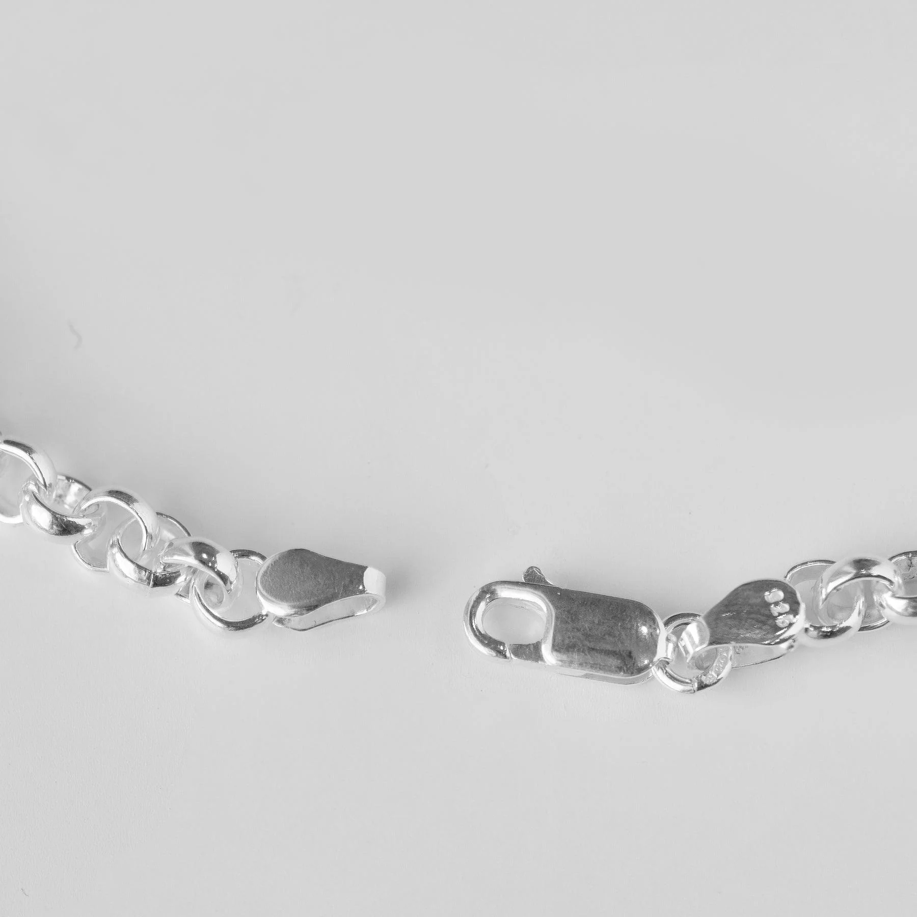 Sterling Silver Round Link Belcher Chain | Timeless and Versatile Chain Design - Image 4